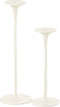 J-Line Set Van Twee Kaarshouders Aluminium Wit