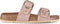 PS Poelman CURA - Dames Sandalen - Faux PU Imitatie Leren - Metallic Rosé Roze