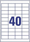 Avery 4780 - Universele Etiketten - 48,5 x 25,4 mm - Permanent klevend (1000 stuks)