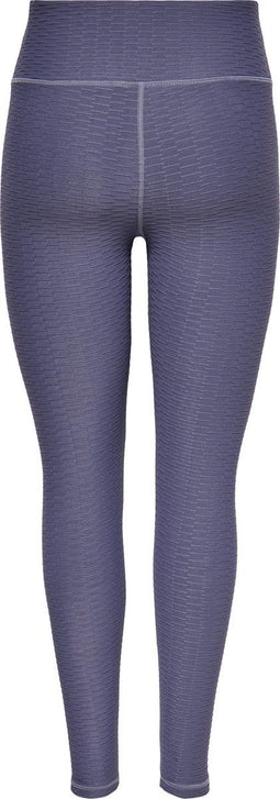 ONLY PLAY ONPASHUA HW TRAIN TIGHTS - Sportlegging - Hoge tailleband - Donkergrijs met paarse gloed