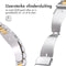 imoshion Stalen bandje - Geschikt voor Apple Watch 1, 2, 3, 4, 5, 6, 7, 8, 9, 10, SE, Ultra (2) - 44/45/46/49 mm - Zilver - One Size