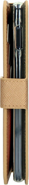 Mobiparts Galaxy S10e - Wallet Case - Saffiano motief - Bruin