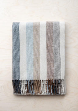 Picknickkleed Neutraal Gestreept - Gerecycled - 145x190cm - TBCo