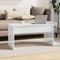 vidaXL - Salontafel - 102x50,5x52,5 - cm - bewerkt - hout - hoogglans - wit