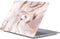 Lunso Geschikt voor MacBook Air 13 inch (2010-2017) cover hoes - case - Marble Vera
