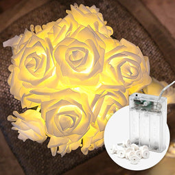 CozyHome Rozen-lichtketting - 4m - 20 LED Warm Wit - Timer