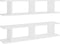 vidaXL - Wandschappen - 2 - st - 90x18x20 - cm - bewerkt - hout - wit