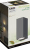 Calex Wandlamp Bergamo - Up & Downlight - 2x GU10 - IP54 Water- en Stofbestendig - Antraciet