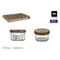 Glazen pot La Mediterránea WOOD 100 ml (72 Stuks)
