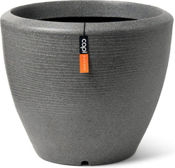 Capi Europe - Bloempot bol Arc Granite - 48x35 - Antraciet - Bloempot Voor binnen en buiten - Beschikbaar in XL formaten - Breukbestendig - 100% Recyclebaar - Levenslang garantie - NATS8032