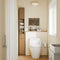 SoBuy Badkamerkast - Smalle Hoge Kast - Bruin - 180cm