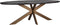 Richmond Interiors Eettafel Blackbone brass ovaal 230 (Black rustic)