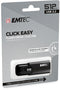 Emtec B110 Click Easy 3.2 - USB Stick - 512GB - Zwart
