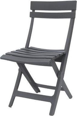 Grosfillex bistrostoel vouwbaar kunsthars antraciet