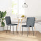 vidaXL - Eetkamerstoelen - 2 - st - fluweel - donkergrijs