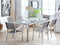 GROSSETO - Tuinset voor 6 - Zilver/Matglas - Veiligheidsglas
