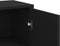 vidaXL - Dressoir - 60x31x84 - cm - bewerkt - hout - zwart