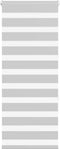 vidaXL - Zebra - rolgordijn - 55x150 - cm - stofbreedte - 50,9 - cm - lichtgrijs