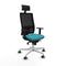 Bureaustoel met hoofdsteun Piqueras y Crespo 1D026G1 Turkoois