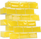 WALPLUS Pure Yellow Glanzende Subway Peel & Stick Backsplash 3D Tegelstickers 20 stuks – 30,5 x 15,4