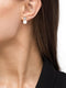 TI SENTO Dames Oorbellen - 925 zilver - Wit parel - 7721PW
