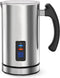 Roestvrij stalen multifunctionele electrische melkopschuimer - Opschuimen en verwarmen - Draaibare basis - Zilver kleurig - Mooi koffieschuim voor cappuccino, latte, macchiato enz.