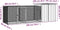 vidaXL - Kippenhok - 300x91x100 - cm - gegalvaniseerd - staal - grijs