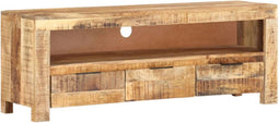 vidaXL - Tv-meubel - 110x30x40 - cm - ruw - mangohout