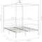 vidaXL - Hemelbedframe - metaal - wit - 180x200 - cm