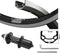 Kgs Achterwiel 28 inch ( 622 ) zwart-rr cassette v-brake / centerlock 8-10 spd qr