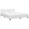Bedframe kunstleer wit 180x200 cm