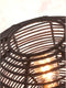 GOOD&MOJO Tafellamp Tanami - Rotan/Bamboe Zwart - Ø18cm - Modern