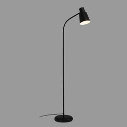 Briloner Ekko - Vloerlamp - Industrieel - Zwart - E27 fitting - 128cm