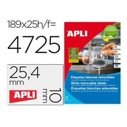 Klevende etiketten Apli 10198 Transparant
