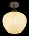 MAXY Plafondlamp - Ø24CM - E27 1-Lichts - Zwart
