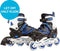 Street Rider Inline Skates - Semi-softboot - 4 wielen met remblokje - Blauw/zwart Maat 29-32