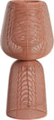Light & Living Aboso - Tafellamp - Ø24cm - Metalen geweven design - Rood