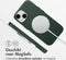 Accezz iPhone 15 - Back Cover - MagSafe Leather - Cedar Green