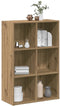 vidaXL - Boekenkast/dressoir - 66x30x98 - cm - bewerkt - hout - artisanaal - eiken