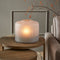 Riviera Maison Windlicht Grijs - Mabel Verticale Strepen Motief - Glas - (ØxH) 30x25