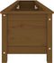 vidaXL - Plantenbak - verhoogd - 199,5x40x39 - cm - massief - grenen - honingbruin