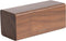Wekker Block - Donker Hout fineer, Wit LED - 16x7,2x7cm