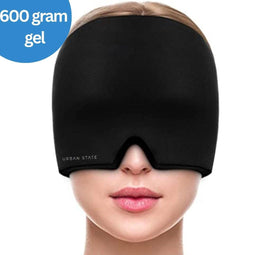 Urban State Migraine Muts - Anti Migraine Masker - 600 gram Hot/Cold Pack - Zwart