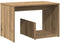 vidaXL - Bijzettafel - 59x36x38 - cm - bewerkt - hout - artisanaal - eikenkleurig