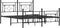 vidaXL - Bedframe - met - voetbord - zonder - matras - metaal - zwart - 160x200 - cm