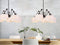 it's about RoMi Hanglamp Amsterdam - Zwart/Wit - Ø120cm - 5L - Modern,Scandinavisch - Hanglampen Eetkamer, Slaapkamer, Woonkamer