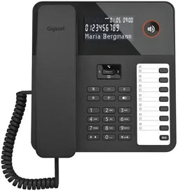 Gigaset Desk 600 - Analoge bedrade telefoon - LCD-display met LED achtergrondverlichting - Compatibel met gehoorapparaten