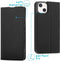 iMoshion Hoesje Geschikt voor iPhone 13 Hoesje - iMoshion Slim Folio Bookcase - Zwart