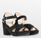 POSH by Poelman SOOF - Dames Sandalen met hak - Imitatiesuède - Zwart - Maat 37