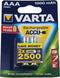 Varta 5703B - Batterij NiMH AAA/LR03 1.2V 1000mAh - Groen (2-blister)